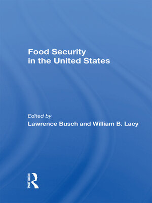 cover image of Food Security In the United States